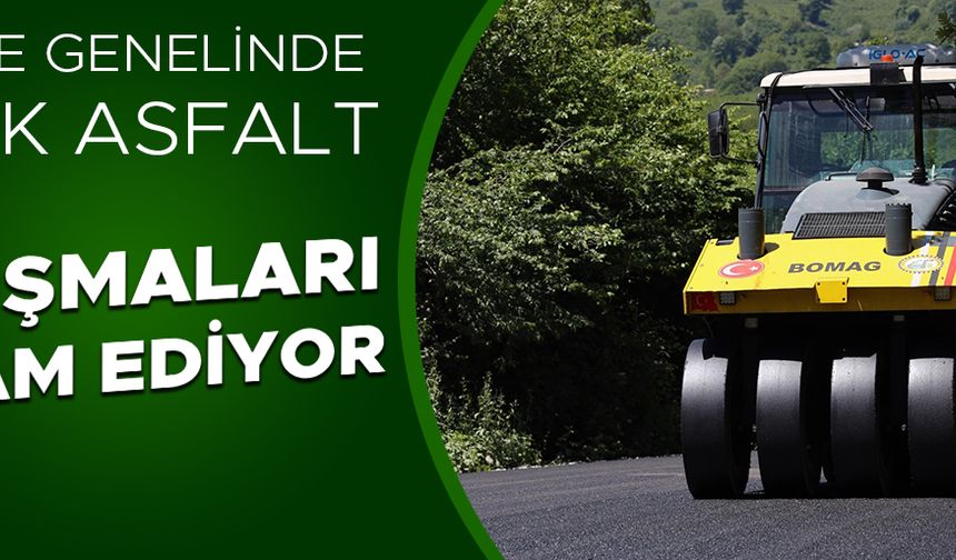 ÖREN KÖYÜ YOLUNDA ASFALT ÇALIŞMALARI BAŞLADI