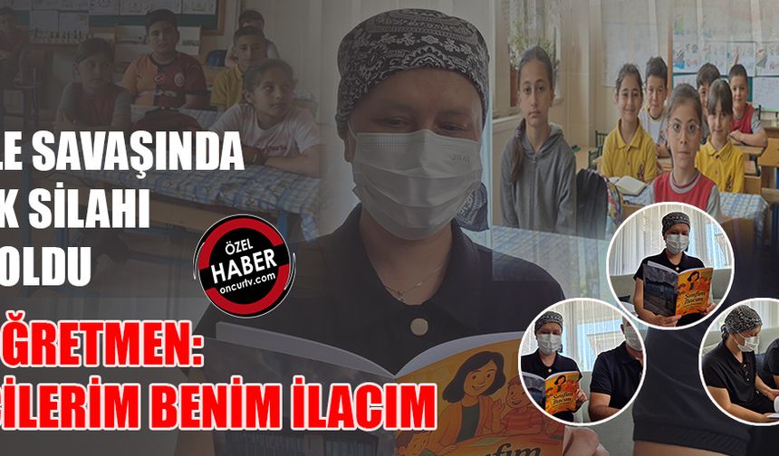 ÖĞRENCİLERİNE ÖZLEMİ ‘SINIFIM İLACIM’ KİTABINI KALEME ALDIRDI