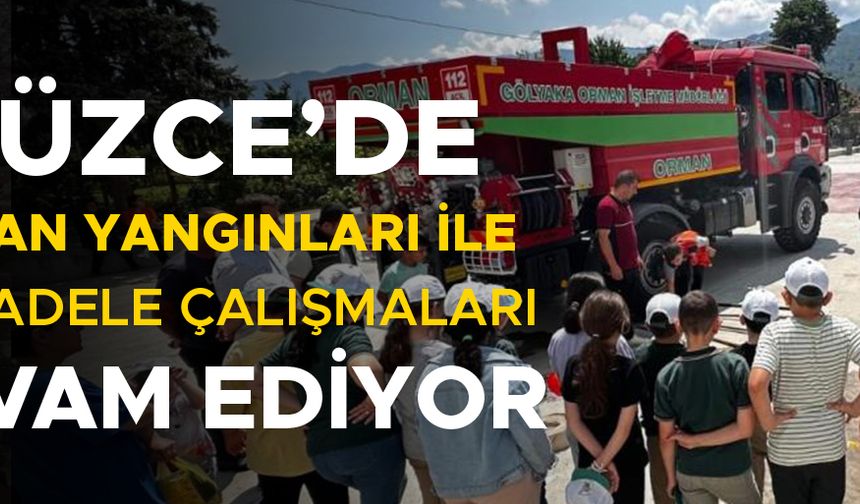 ÖĞRENCİLER ORMAN YANGINLARI İLE MÜCADELE KONUSUNDA BİLGİLENDİRİLDİ
