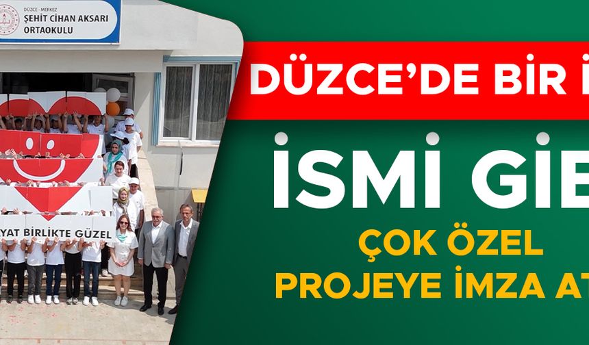 ŞEHİT CİHAN AKSARI ORTAOKULU’NDAN ENGELLERİ KALDIRAN PROJE