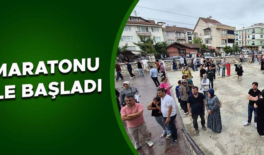 DÜZCE’DE BİNLERCE ÖĞRENCİ SINAVA GİRECEĞİ OKULUN YOLUNU TUTTU