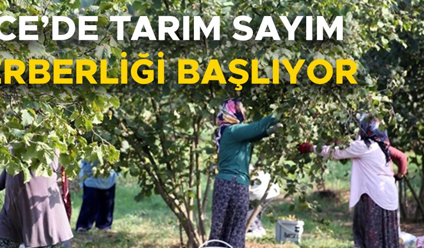TARIMA DAİR TÜM VERİLER TOPLANACAK