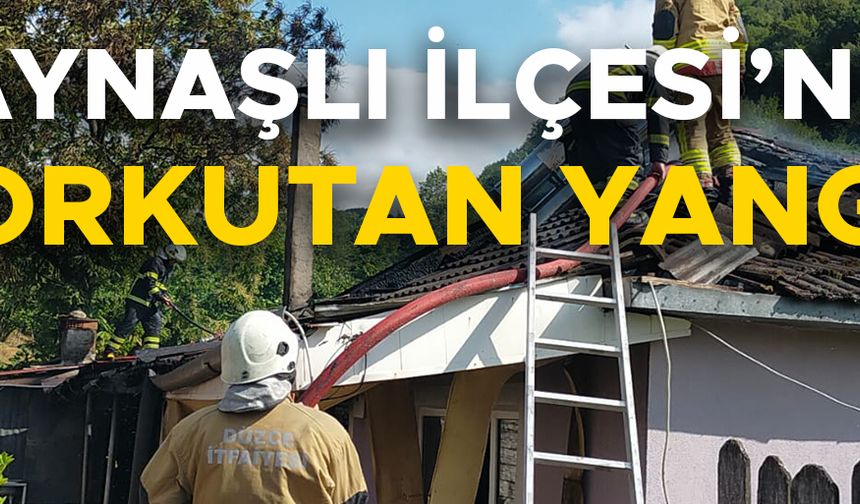 TEK KATLI EVDE ÇIKAN YANGIN İTFAİYENİN MÜDAHALESİ İLE SÖNDÜRÜLDÜ
