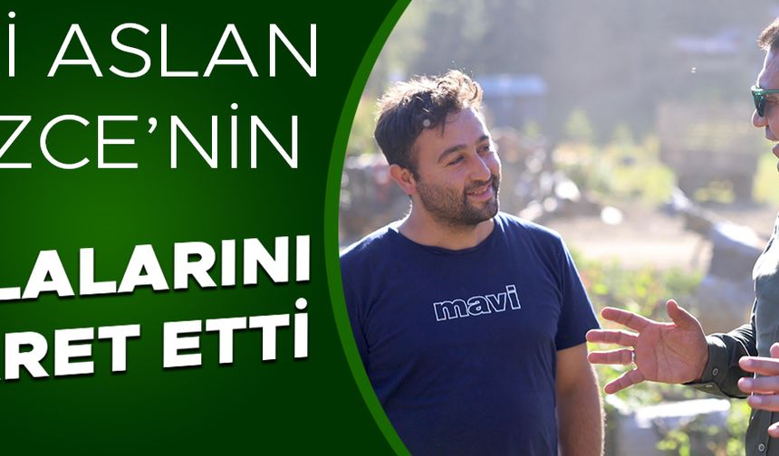 VATANDAŞLARLA SOHBET EDEN ASLAN’DAN “DOĞAYI KORUYUN” MESAJI
