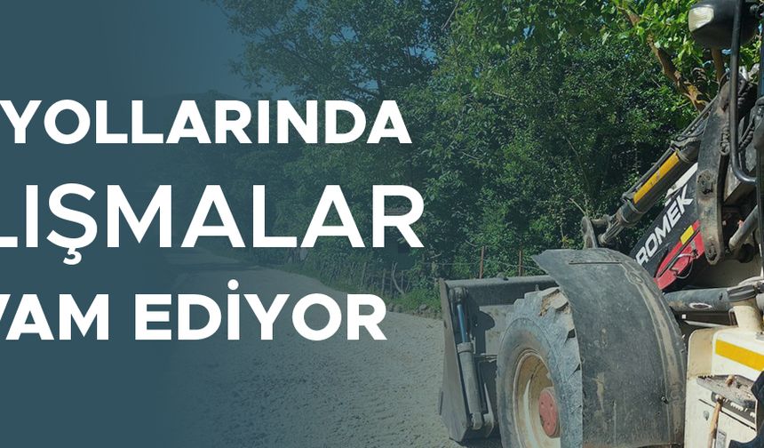 İĞNELER KÖYÜ YOLUNDAKİ ÇALIŞMALAR TAMAMLANDI