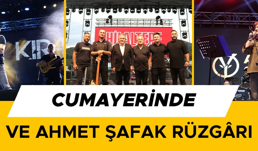 CUMAYERLİ VATANDAŞLAR MÜZİK ŞÖLENİ YAŞADI