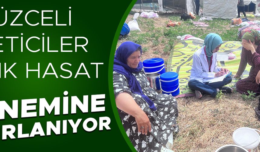 MEVSİMLİK TARIM İŞÇİLERİ SAĞLIK TARAMASINDAN GEÇİRİLDİ