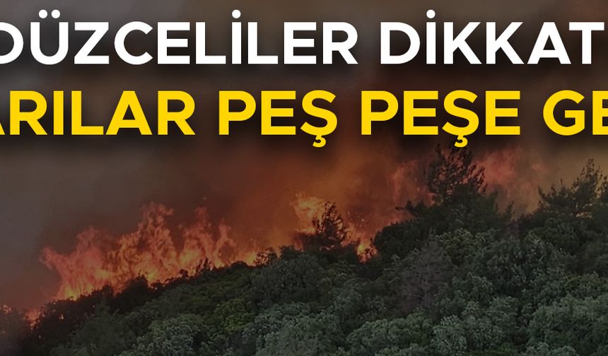 ORMANLAR İÇİN YÜKSEK YANGIN RİSKİ TAŞIYOR
