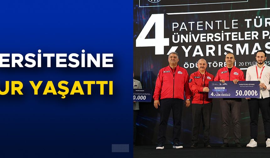 GELİŞTİRDİĞİ SİSTEM ÖDÜLE LAYIK GÖRÜLDÜ