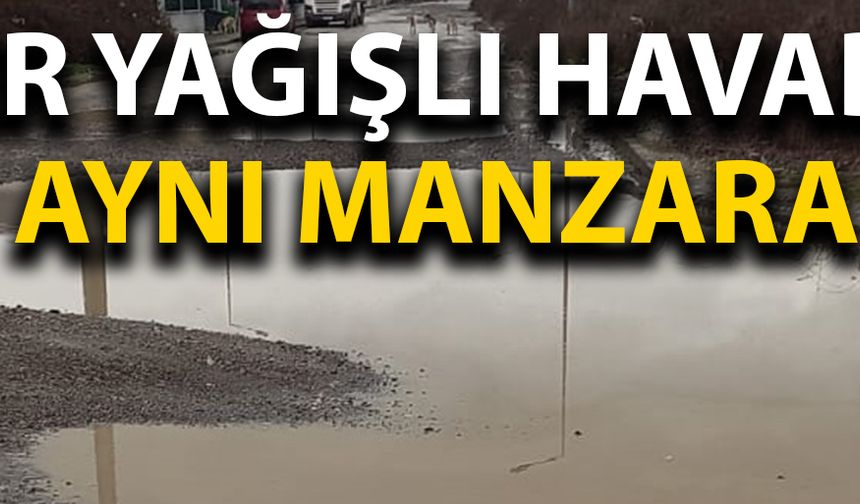 DORÜS BÖLGESİ’NDE YOLLAR GÖLE DÖNDÜ