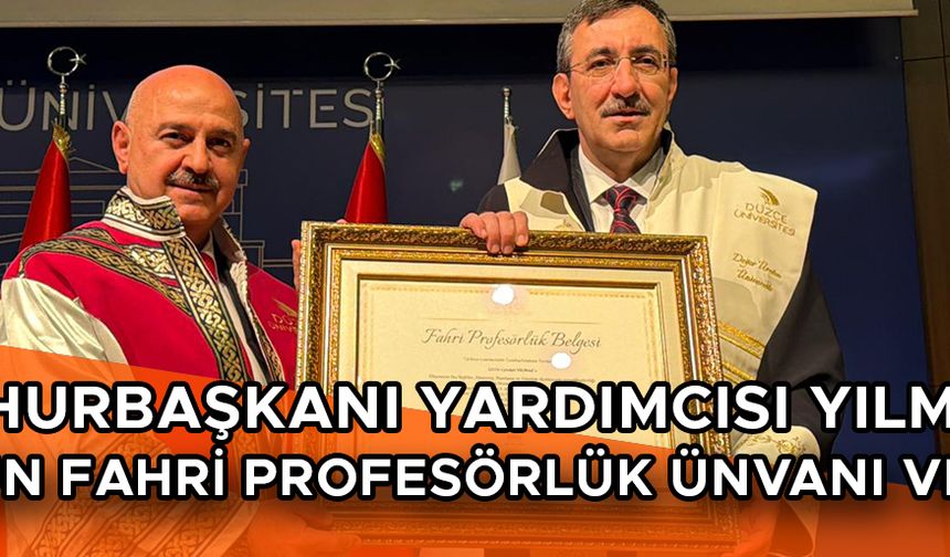 YILMAZ’A BELGEYİ REKTÖR SÖZBİR TAKDİM ETTİ