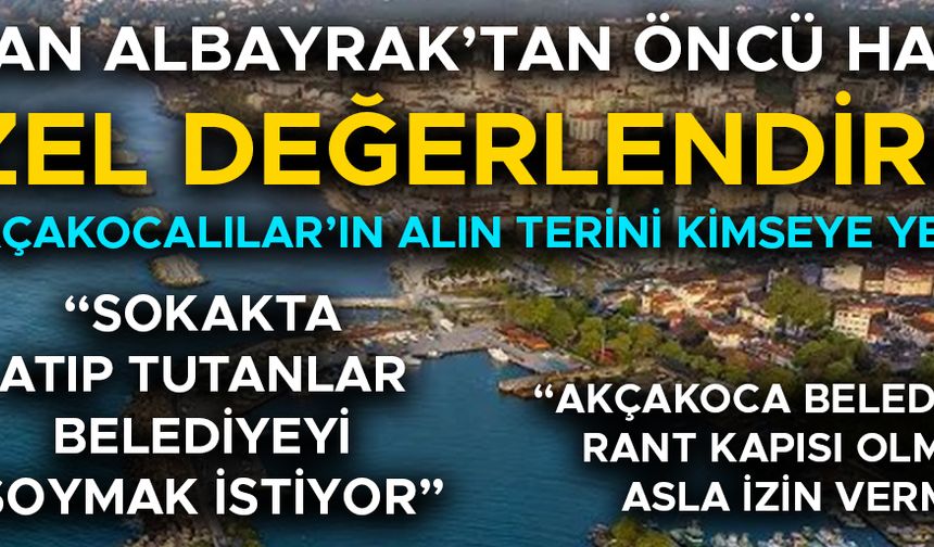 YANMAZ DÖNEMİNDEKİ SATIŞLAR MERCEK ALTINDA: RAPOR GELİNCE AÇIKLAYACAĞIM