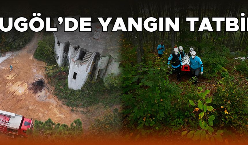 EKİPLER ZAMANLA YARIŞTI TATBİKAT GERÇEĞİNİ ARATMADI