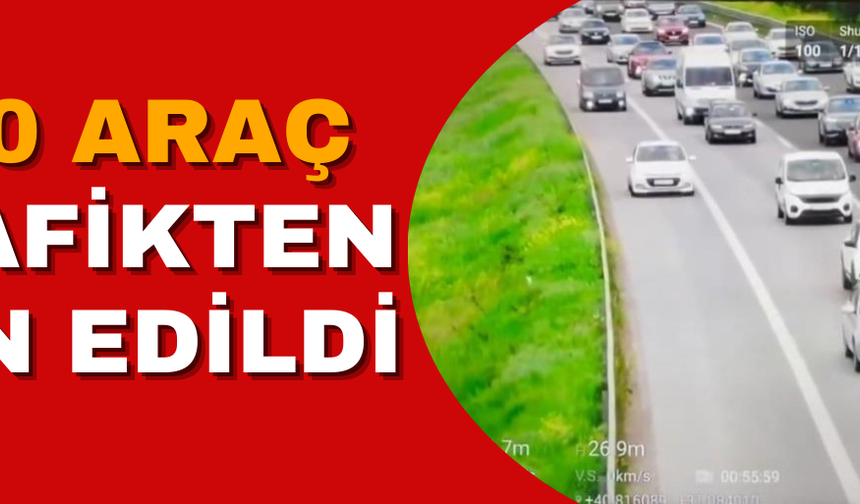 DÜZCE’DE 474 SÜRÜCÜYE HIZDAN CEZA KESİLDİ