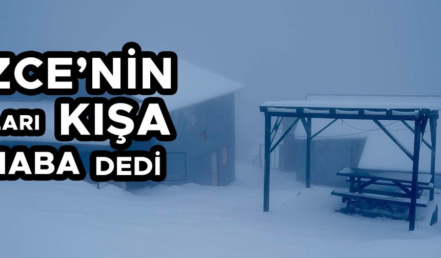 KARDÜZ YAYLASI KARLA KAPLANDI