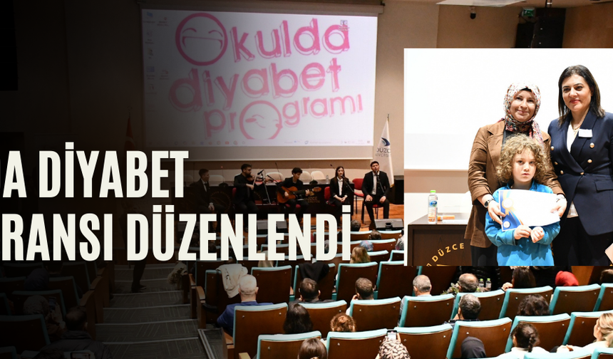 OKULDA DİYABET KONFERANSI DÜZENLENDİ