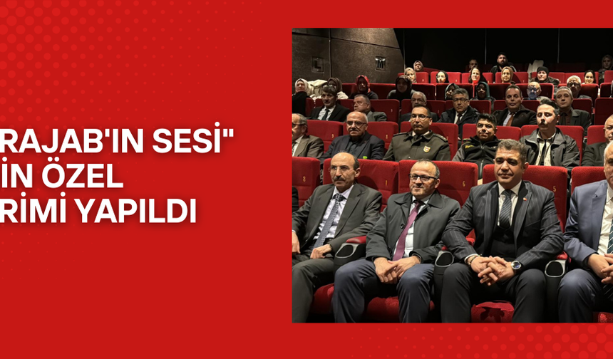 VALİ ASLAN: BU FİLM GAZZE’DEKİ TRAJEDİNİN SADECE BİR KESİTİ