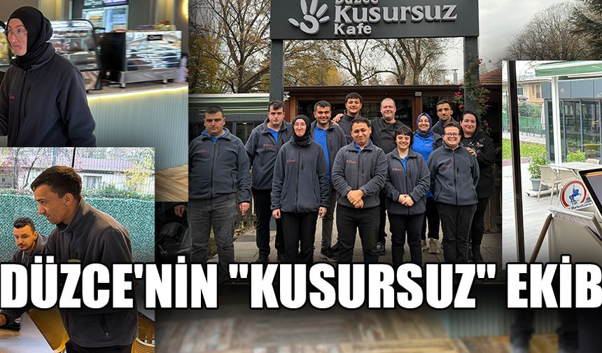 "KUSURSUZ KAFE"DE 17 DOWN SENDROMLU BİREY GÖREV YAPIYOR