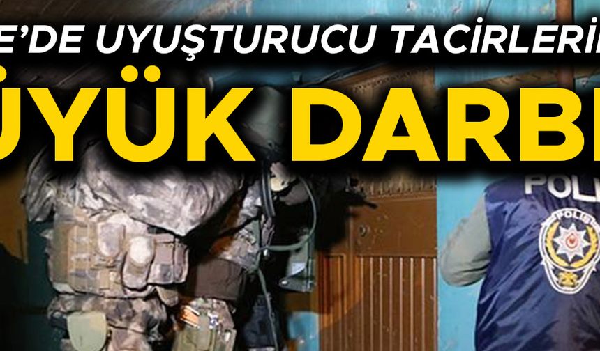 EŞ ZAMANLI OPERASYONLARDA ÇOK SAYIDA TORBACI GÖZALTINA ALINDI