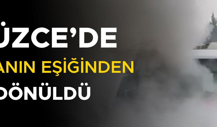 ULAŞIM A.Ş’YE AİT HALK OTOBÜSÜNDE YANGIN ÇIKTI