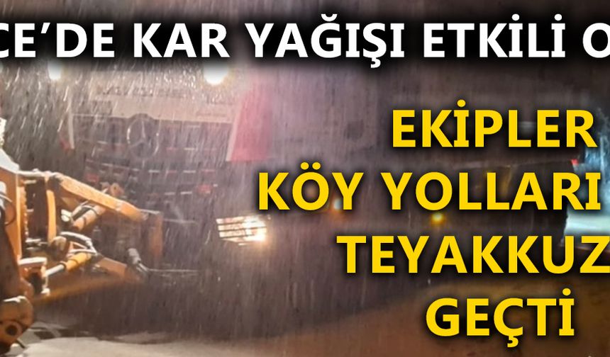 İL GENELİNDE KARLA MÜCADELE ÇALIŞMALARI DEVAM EDİYOR