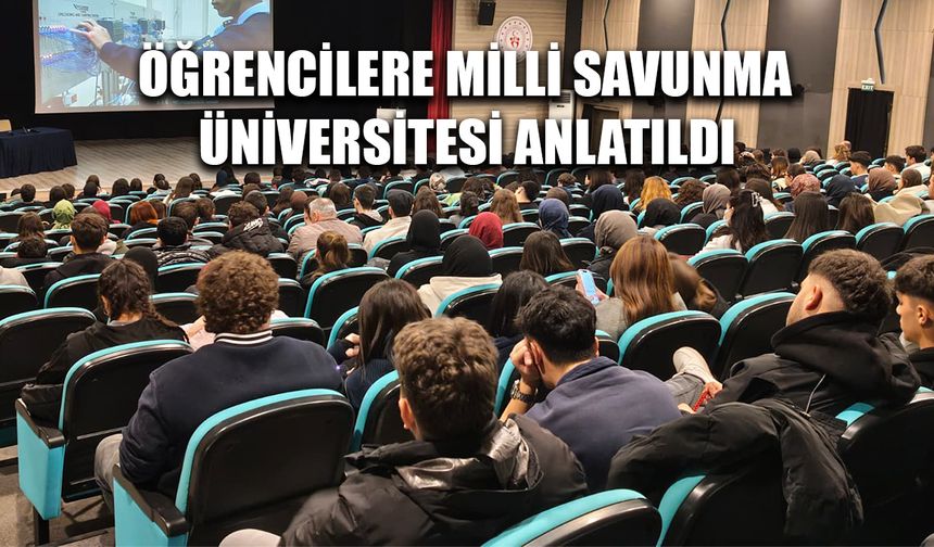 LİSELİLER ASKERLİK MESLEĞİNİ GARNİZON KOMUTANINDAN DİNLEDİLER