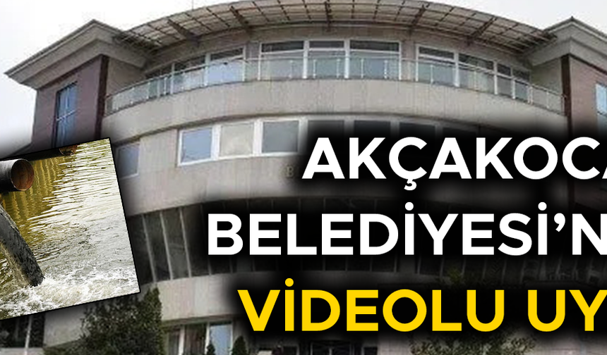 “ATIK YAĞLAR AKÇAKOCA’YA ZARAR VERİYOR”