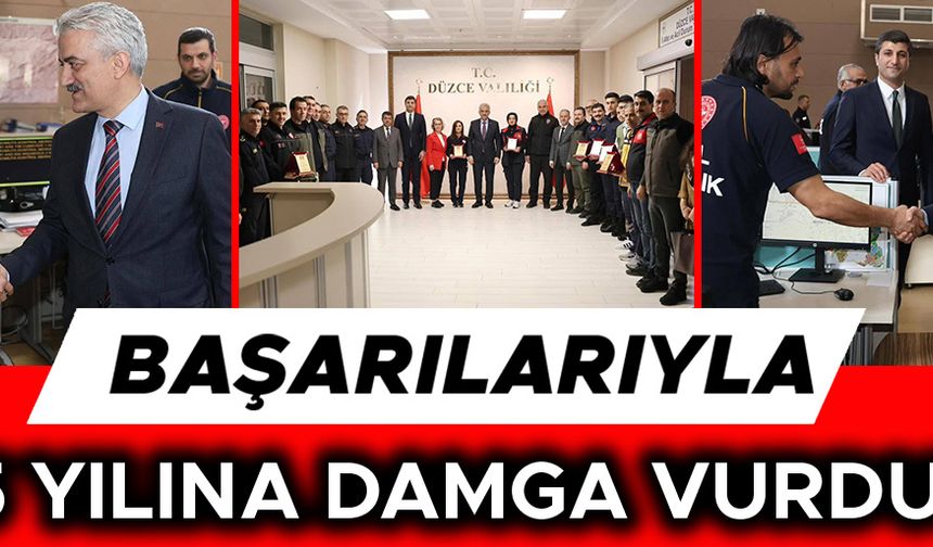 VALİ MAKAS 112 PERSONELİNİ TEBRİK ETTİ