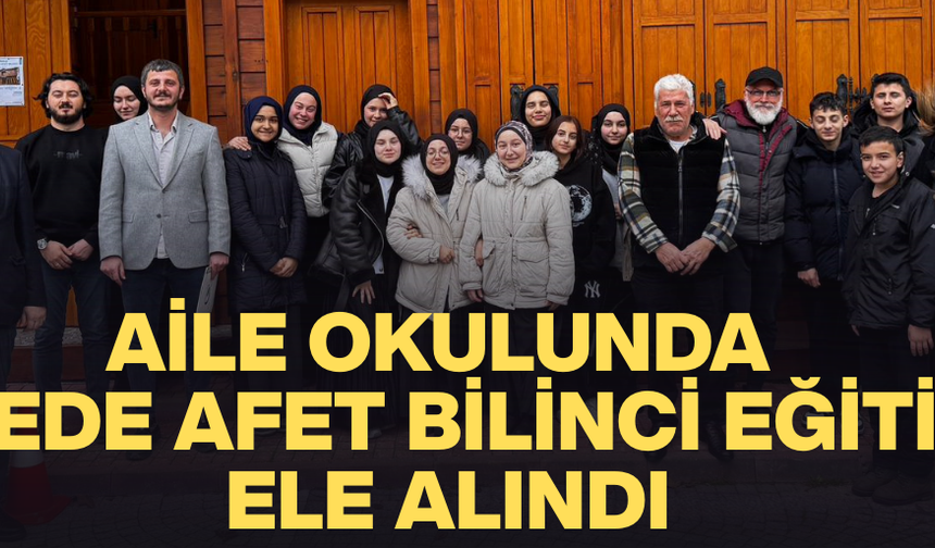 ''TÜRKİYE AFET RİSKİ YÜKSEK BİR COĞRAFYADA YER ALIYOR''