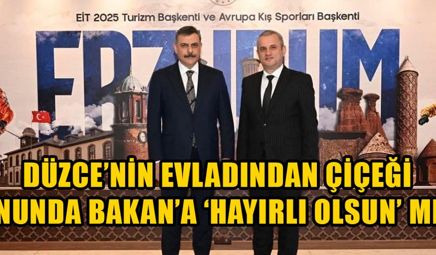 VALİ OLARAK DAVET ETTİ, BAKAN OLARAK AĞIRLAMA ARZUSUNU DA İLETTİ
