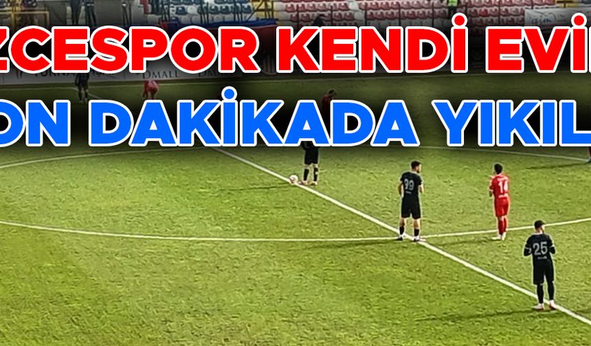 DÜZCESPOR: 1 – ZONGULDAKSPOR: 2