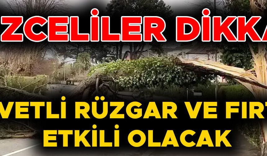 SAATTEKİ HIZININ YER YER 80 KM’YE ÇIKMASI BEKLENİYOR