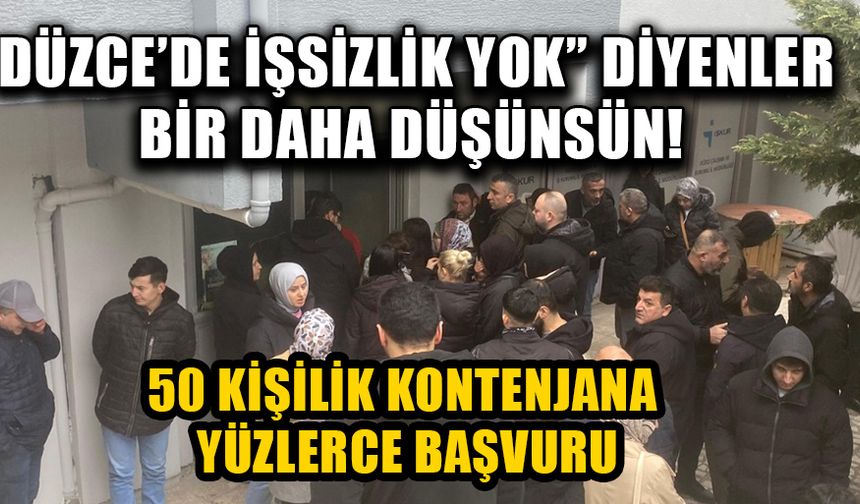 GÜMÜŞOVA OSB’DE İŞ KUYRUĞU