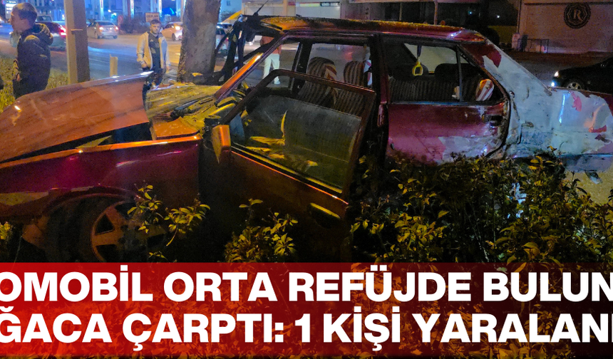 KAZA NEDENİYLE ARAÇ KULLANILAMAZ HALE GELDİ