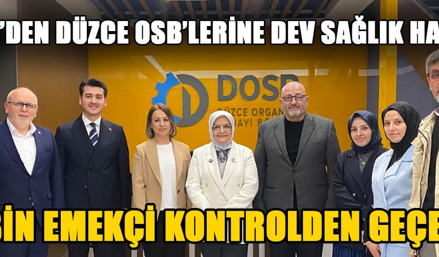 KEŞİR’İN GİRİŞİMLERİYLE “SAĞLIĞIM İŞ YERİNDE” PROJESİ BAŞLIYOR