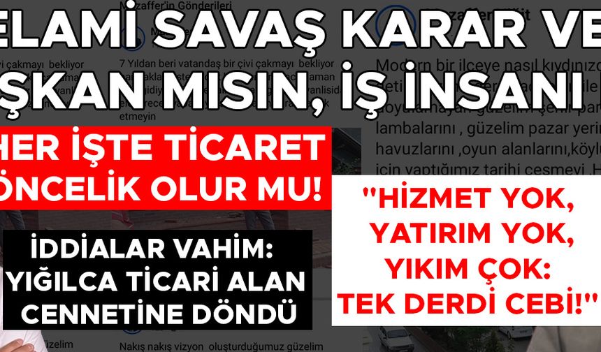 ESKİ BAŞKAN YİĞİT: SELAMİ SAVAŞ YAPTIĞININ GÜNAHINI ÇEKECEKSİN!