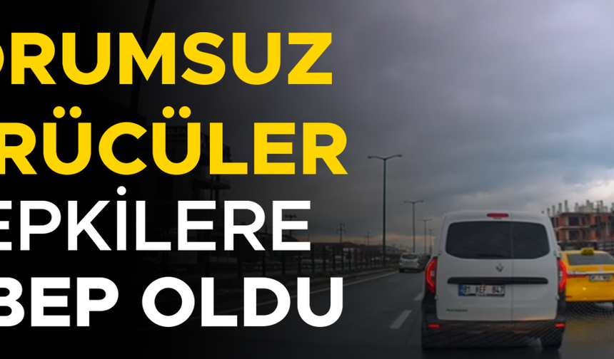 EMİNİYET ŞERİDİNİN AMACINI BİLMEYEN SÜRÜCÜLER KAMERAYA TAKILDI