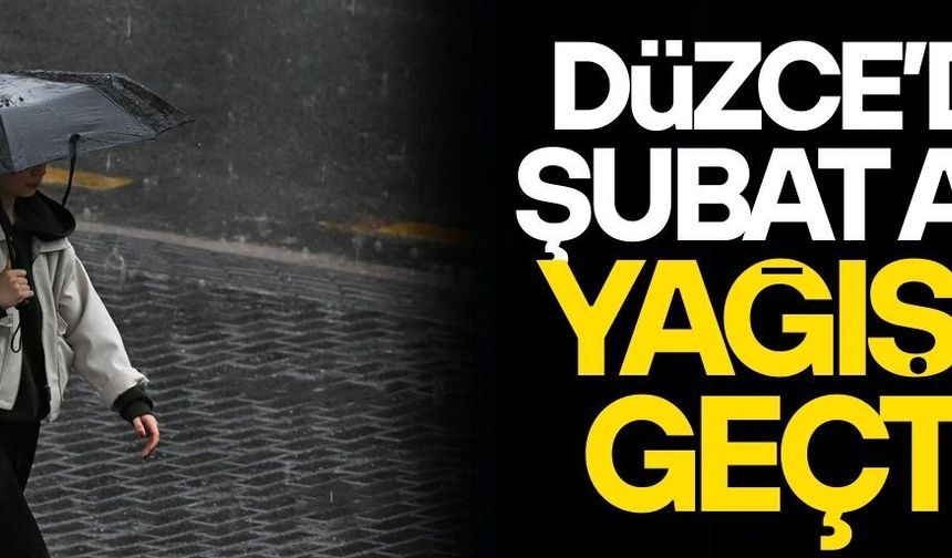 DÜZCE’DE ŞUBAT AYI YAĞIŞLI GEÇTİ