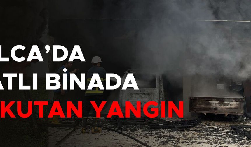 GARAJ KISMINDA ÇIKAN YANGINDA 6 ARAÇ KÜLE DÖNDÜ