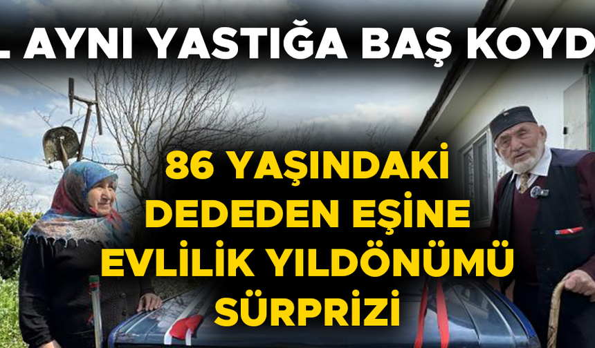 ROMANTİK ŞİİR YAZDI, GELİN ARABASI SÜSLEDİ