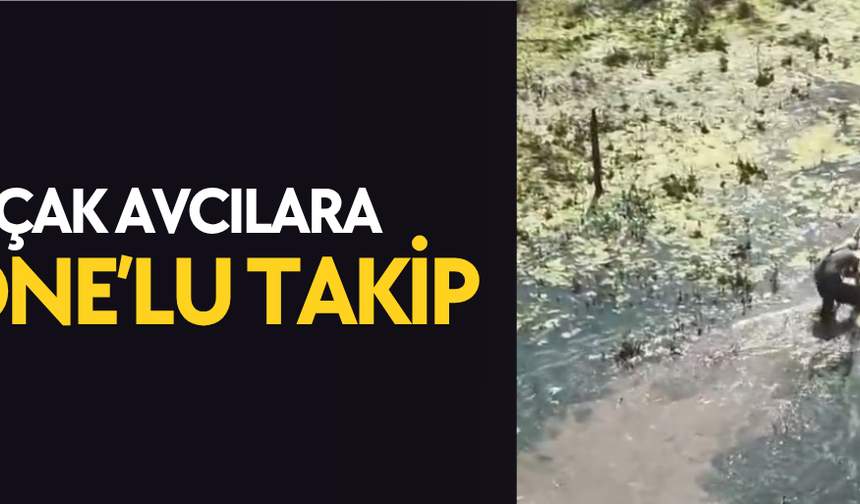 KENDİ YAPTIKLARI SANDALLA SAZLIK ALANA GİZLENEN KAÇAK AVCILAR YAKALANDI