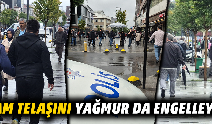 YAĞMURA RAĞMEN BAYRAM ALIŞVERİŞİ HIZ KESMEDİ