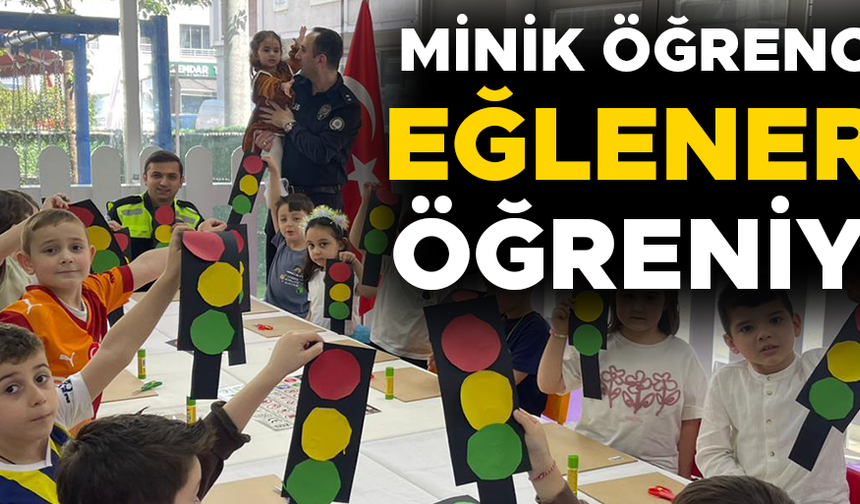CUMAYERİ’NDE ANAOKULU ÖĞRENCİLERİNE TRAFİK EĞİTİMİ VERİLDİ