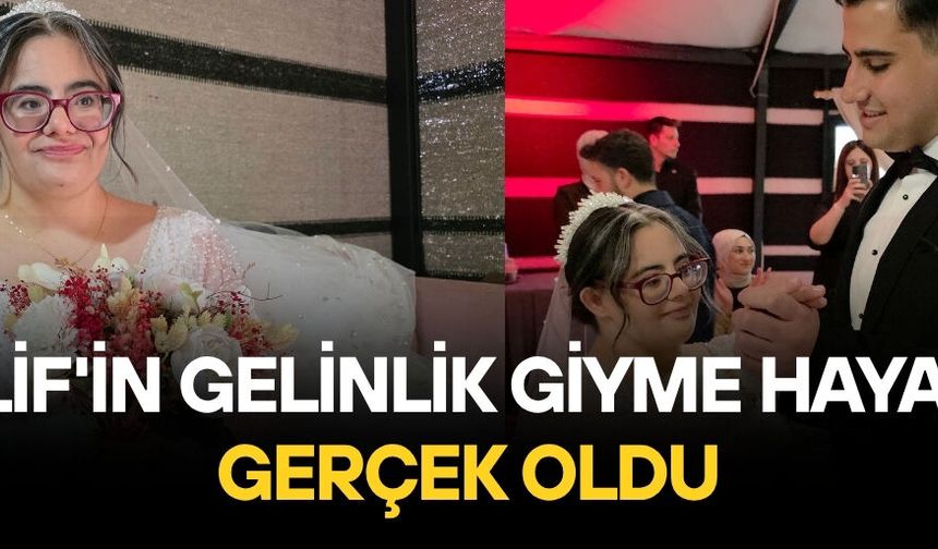 YAPAY ZEKAYLA TASARLADIĞI GELİNLİK HAYALİNE TEMSİLİ DÜĞÜNLE KAVUŞTU