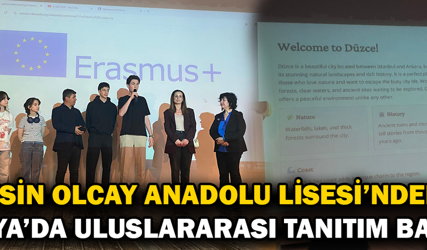 DÜZCELİ ÖĞRENCİLERDEN GURURLANDIRAN SUNUM