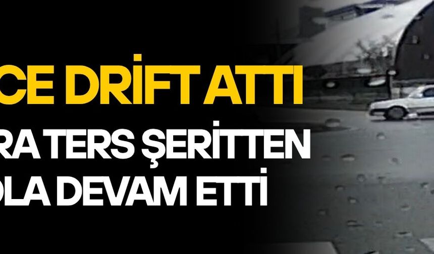 DÜZCE’DE TRAFİK GÜVENLİĞİNİ TEHLİKEYE DÜŞÜREN MAGANDA KAMERADA