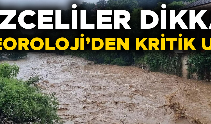 SEL RİSKİ TAŞIYOR…