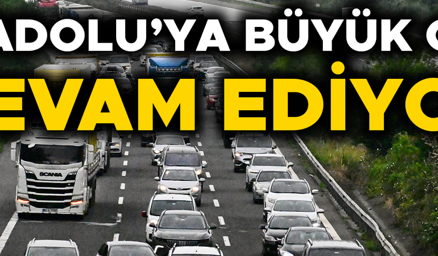 ANADOLU OTOYOLU’NDA TRAFİK DURMA NOKTASINDA