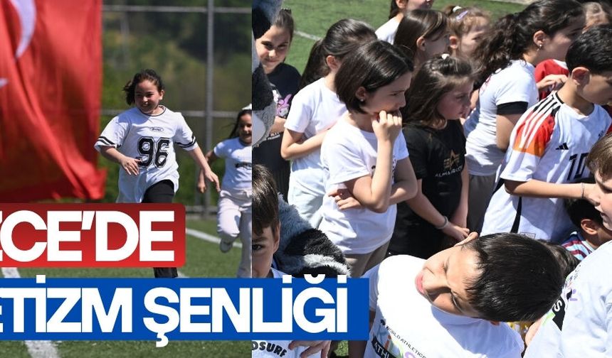 ŞENLİĞE KATILAN ÇOCUKLAR SPOR VE EĞLENCE DOLU BİR GÜN GEÇİRDİ