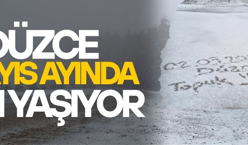 TOPUK YAYLASI BEYAZA BÜRÜNDÜ